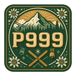 P999 logo: a bold, modern emblem in black and gold featuring the letters P999, conveying trust and excitement. The design sits on a clean white backdrop, inviting a premium casino experience for players.